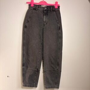 Everlane Utility Barrel Jeans Size 25 Grey Organic Cotton Pants